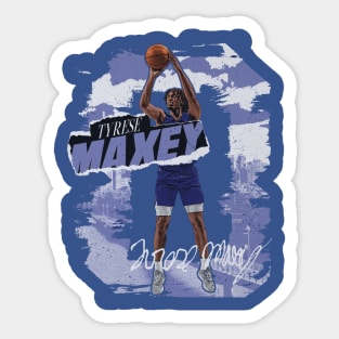 Tyrese Maxey Philadelphia Rough Sticker